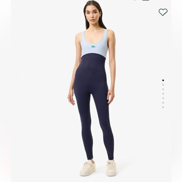 Lacoste x Bandier Colorblock Bodysuit Limited Edition - Picture 1 of 7